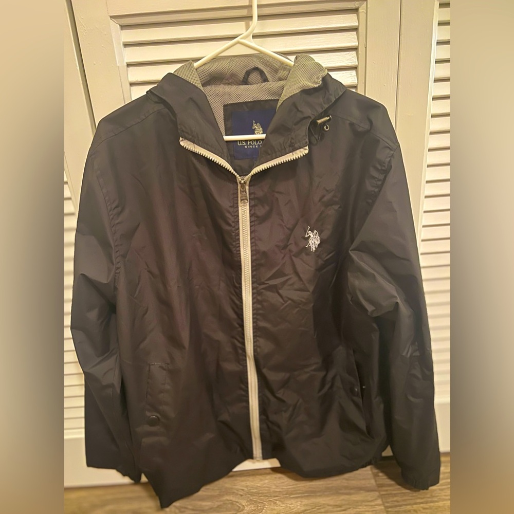 Polo rain jacket black